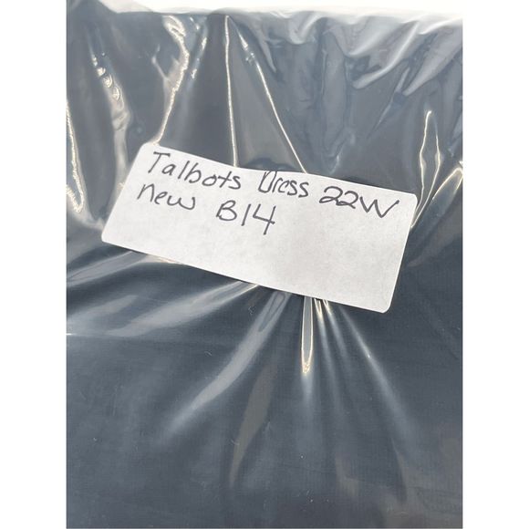 Talbots Dress Women’s Plus Size 22 W Black Bell Ruffle 3/4 Sleeve New - Picture 12 of 12